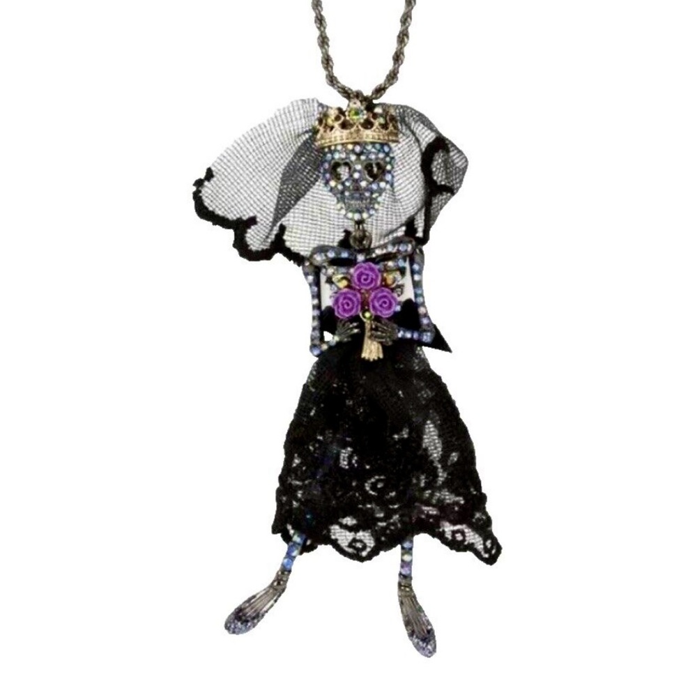 🌀 Betsey Johnson Dark Magic Corpse Bride Necklace